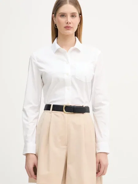 Lacoste cămașă pentru femei alb