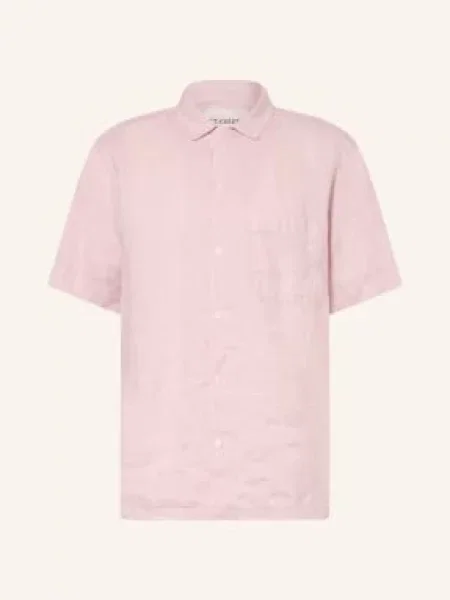 Closed Košile S Krátkým Rukávem Comfort Fit Z Lnu světle růžová