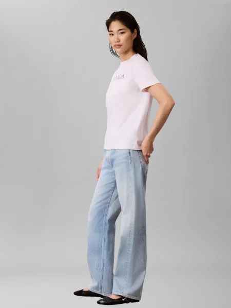 Calvin Klein Jeans Tričko CLASSIC VARSITY fuksia ružová
