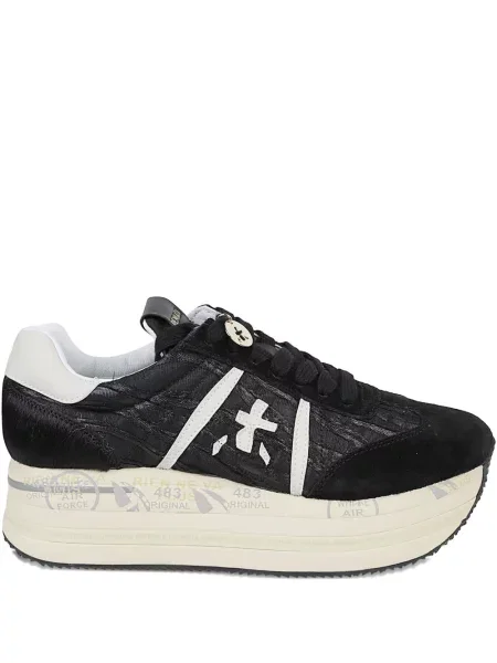 Sneakerși Premiata cu platformă negru