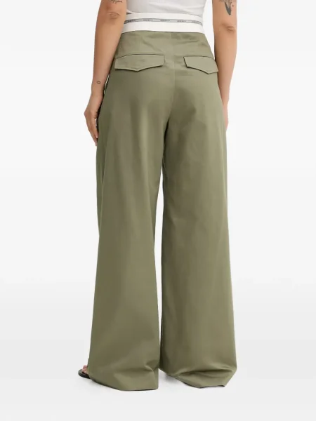 Pantaloni Miss Sixty plisate verde