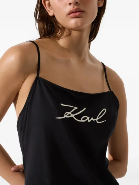 Rochie Karl Lagerfeld cu imagine negru