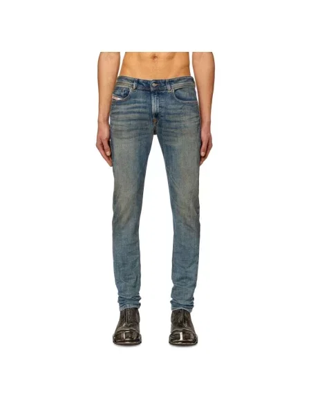 Jeansy Diesel z 5 kieszeniami niebieskie