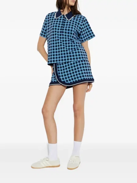 Καρό polo The Upside μπλε
