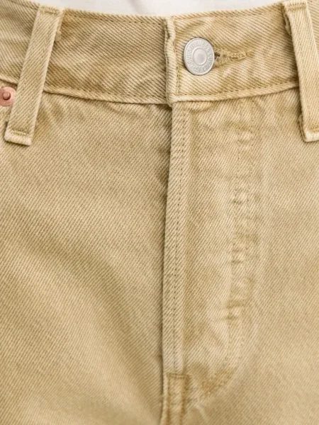 Proste jeansy Levi's 501 w paski ze stretchu dzwony niebieskie