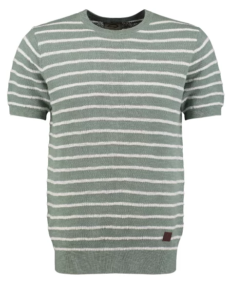 Key Largo Tricou KLPULSE verde mentă alb