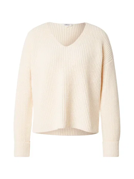 S.Oliver Pulover deschis bej
