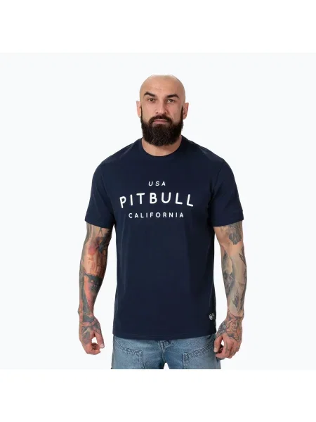 Tricou Pitbull Usa Cal dark navy pentru bărbați albastru închis