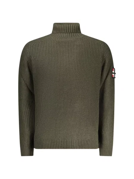 Pulover Norwegian Rain cu autograf verde