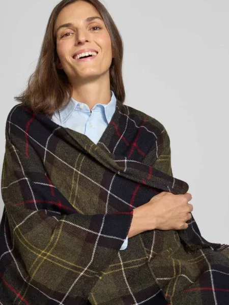 Barbour Peleryna Staffin Serape gruen zielony