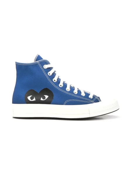 Sneakersy Comme Des Garcons Play z nadrukiem w serca niebieskie