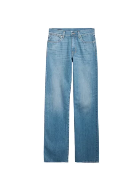 Jeansy straight leg Gucci niebieskie