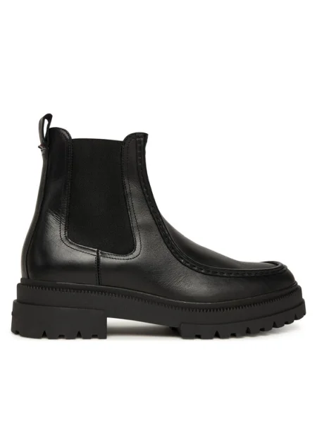 TOMMY HILFIGER Ghete chelsea negru