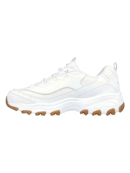 Sneakersy Skechers skórzane białe