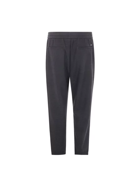 Dzianinowe spodnie Emporio Armani czarne