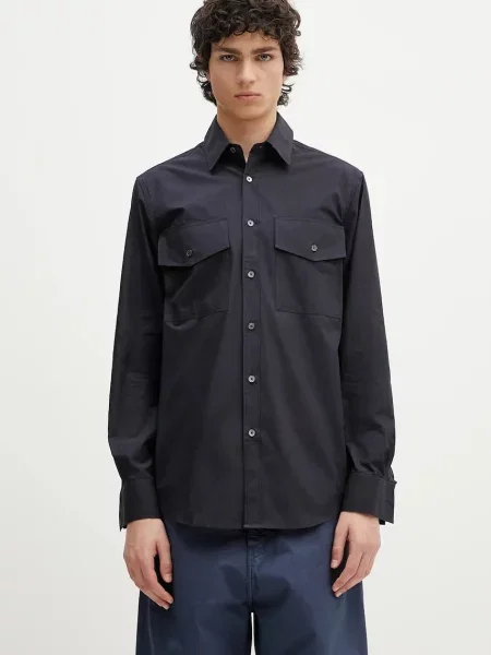 Paul Smith cămașă din bleumarin cu guler clasic regular