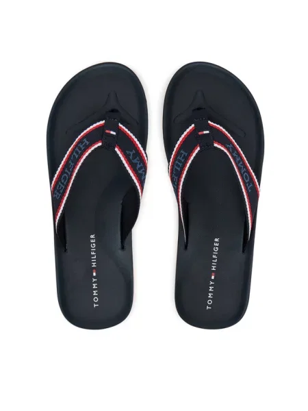 Japonki Tommy Hilfiger granatowe