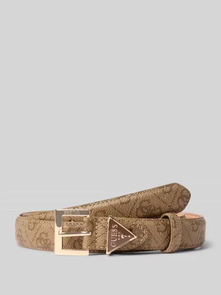 Pasek z nadrukiem z logo na całej powierzchni model Noelle' Guess