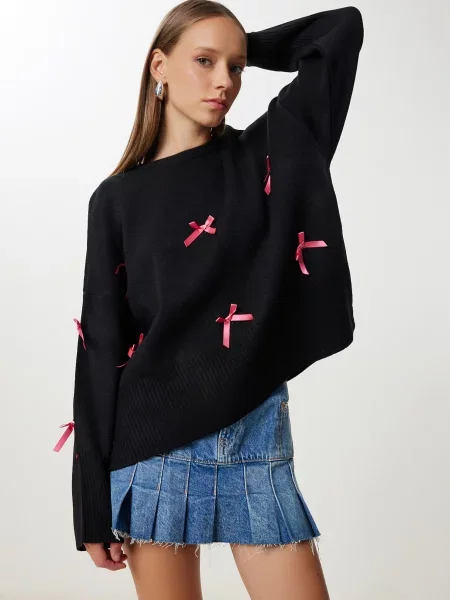 Happiness İstanbul Pulover negru