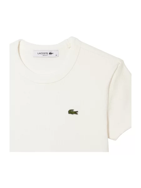 T-shirt LACOSTE Tee-Shirt Flour 36 biała
