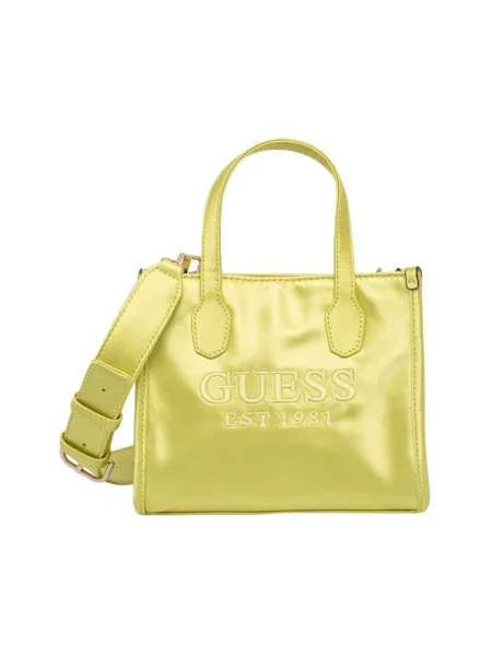 Guess torebka SILVANA zielony żółta