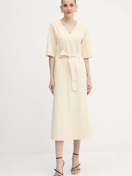 MM rochie ONAGRO maxi drept bej