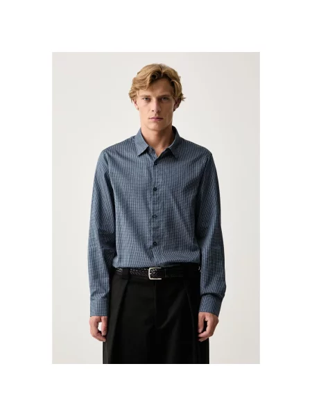 Koszula Armani Exchange casual niebieska