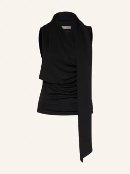 Top Ami Paris z kokardką czarny