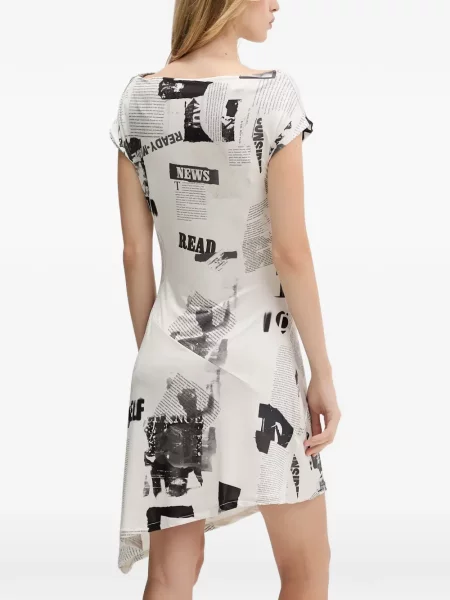 Rochie Desigual cu imagine de costum negru