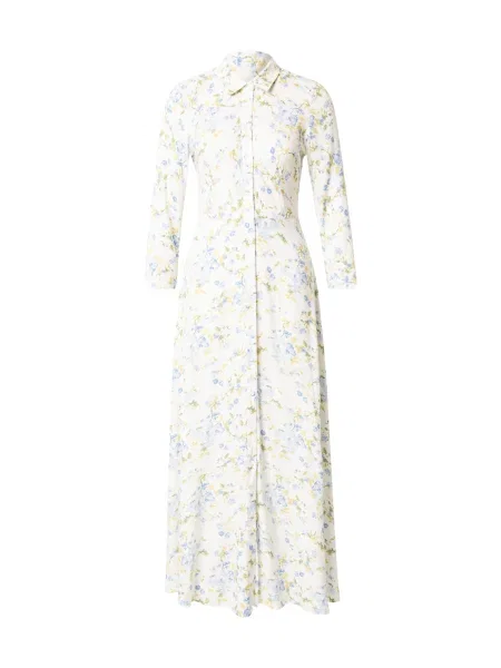 YAS Rochie tip bluză YASSAVANNA albastru deschis / galben auriu alb