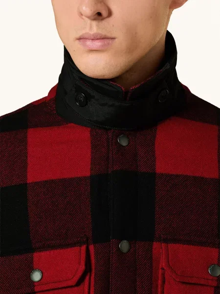 Woolrich Svrchní Košile červená černá