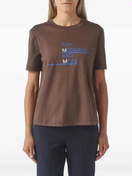 Tricou Max Mara cu imagine maro