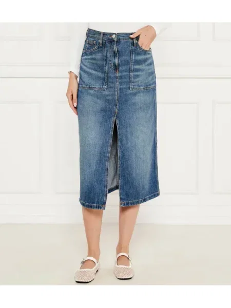 Tommy Jeans Farmer szoknya CLAIRE kék