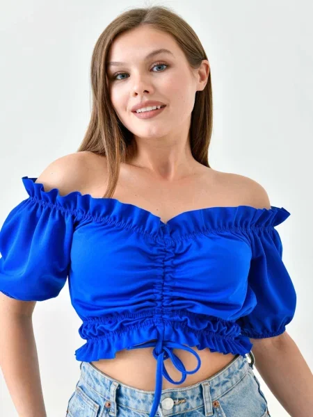 WOMAN VISION Halenka kobaltová modř