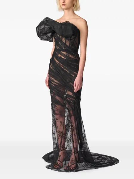 Rochie Monse din dantelă negru