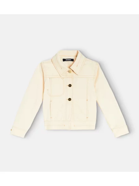 Džinsinė striukė Jacquemus Enfant balta
