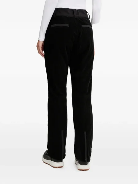 Pantaloni de trening Ea7 Emporio Armani de catifea cord negru