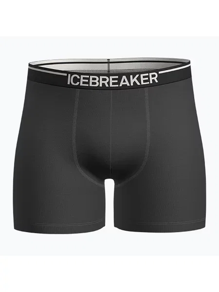 Termo boxerky Icebreaker Anatomica plume jet heather bílé