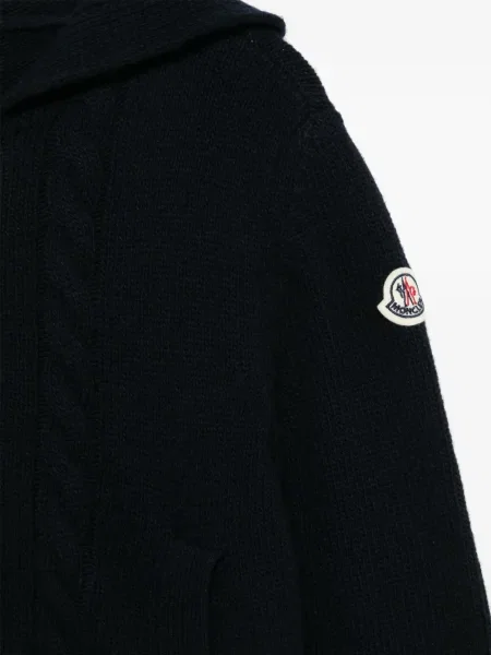 Bluza z kapturem dziecięca Moncler Enfant niebieska
