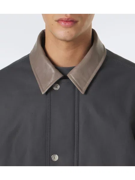 Decupat geanta de piele Acne Studios gri