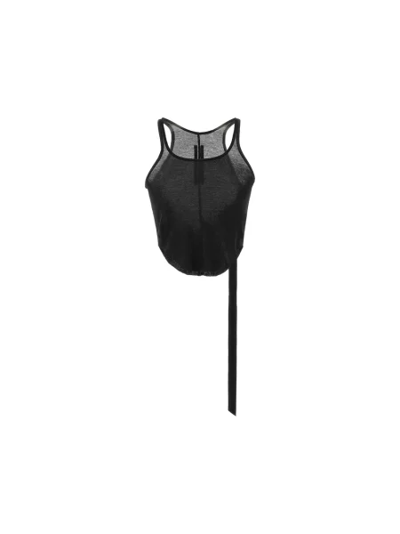Top Rick Owens o skróconej długości czarny
