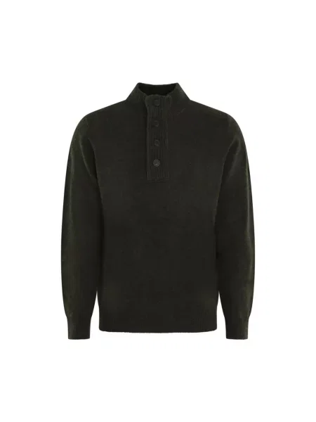 Dzianinowy kardigan Barbour zielony