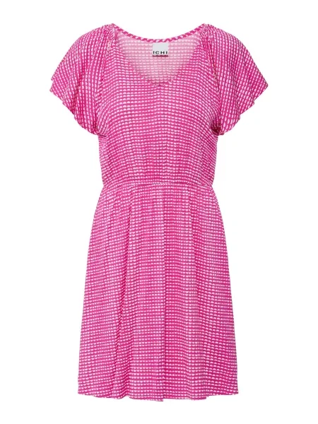 ICHI Letní šaty IHAYA pink bílá