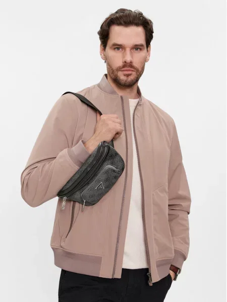 Torbica za okoli pasu Guess črna