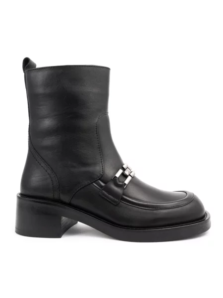 Buty do kostki Sergio Moretti skórzane czarne