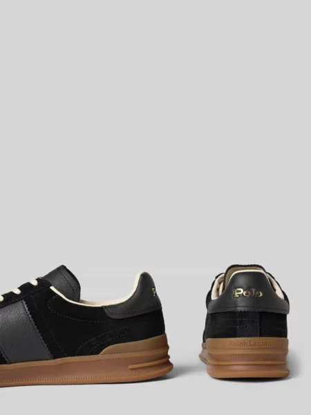 Sneakersy Polo Ralph Lauren skórzane niebieskie