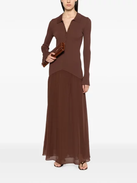 Rochie Patrizia Pepe tricotate maro