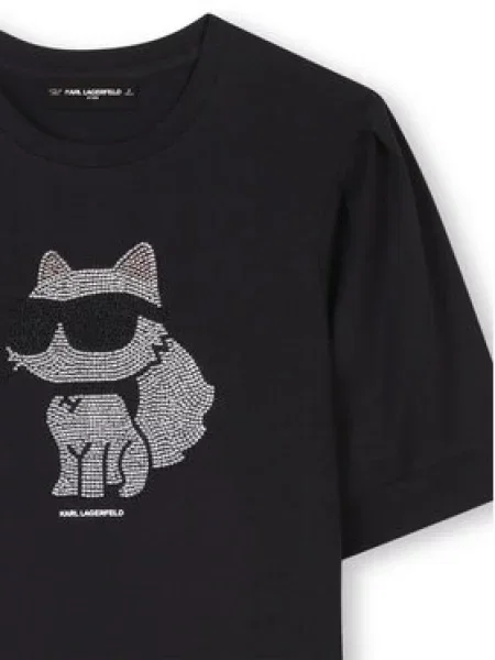 Každodenní šaty Karl Lagerfeld Kids černé