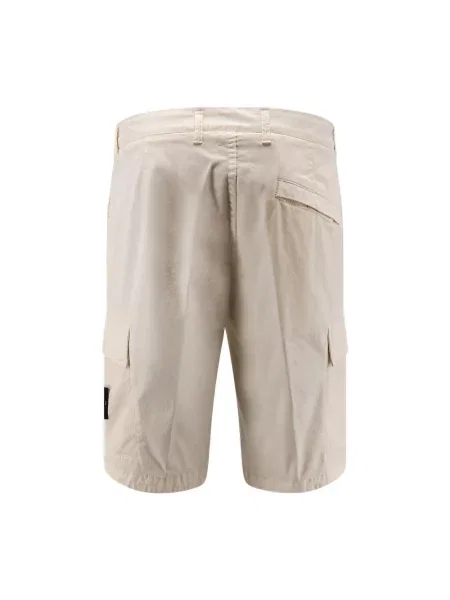 Szorty Stone Island z kamieniami białe
