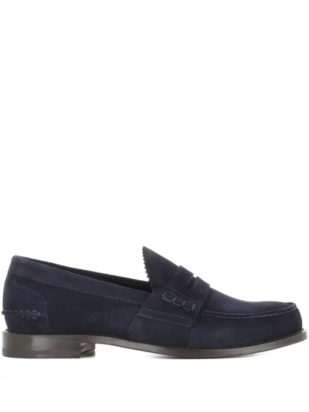 Pantofi loafer Tassinari din piele de căprioară albastru